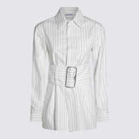 Camasi Burberry White Cotton Shirt Femei