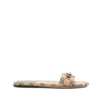 Sandale Gucci Gg Canvas Flat Sandals Femei