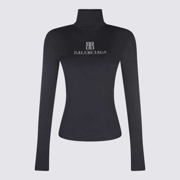 Pulovere Balenciaga Balenciaga Sweaters BLACK/DARK GREY Femei (BM 18768006) 2