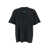 M44 LABEL GROUP Black Crew Neck T-Shirt With Logo On Front And Back In Cotton Man Black