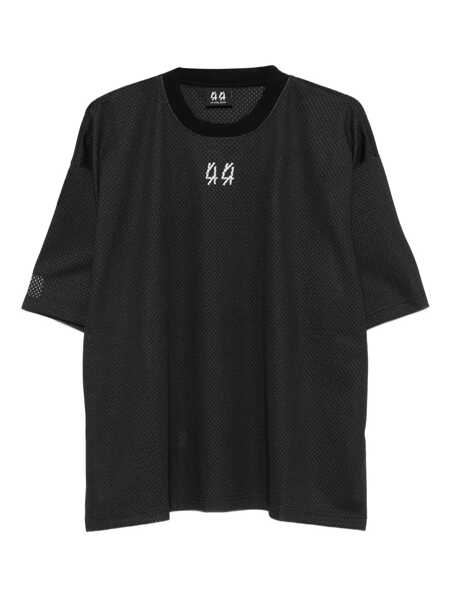 Tricouri M44 LABEL GROUP Black Crew Neck T-Shirt With Logo On Front And Back In Cotton Man Black Barbati (BM 18768435) 1