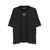 M44 LABEL GROUP Black Crew Neck T-Shirt With Logo On Front And Back In Cotton Man Black