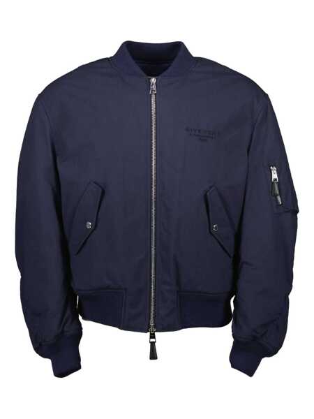 Geci Givenchy Givenchy Twisted Arms Bomber Clothing BLUE Barbati (BM 18768576) 1