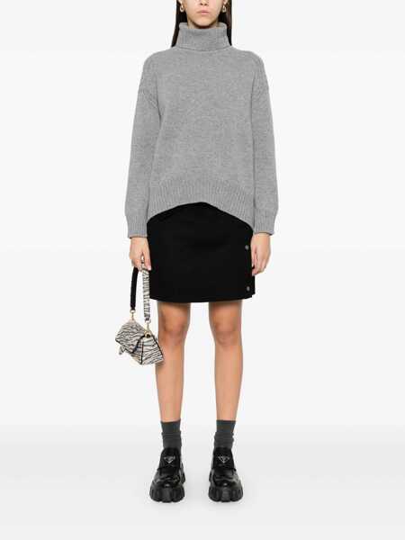 Fuste P.A.R.O.S.H. P.A.R.O.S.H. Wool Mini Skirt Black Femei (BM 18768972) 2