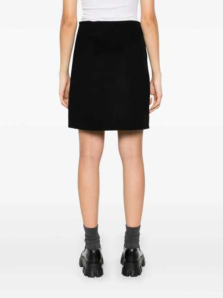 Fuste P.A.R.O.S.H. P.A.R.O.S.H. Wool Mini Skirt Black Femei (BM 18768972) 4