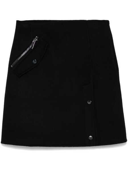 Fuste P.A.R.O.S.H. P.A.R.O.S.H. Wool Mini Skirt Black Femei (BM 18768972) 1