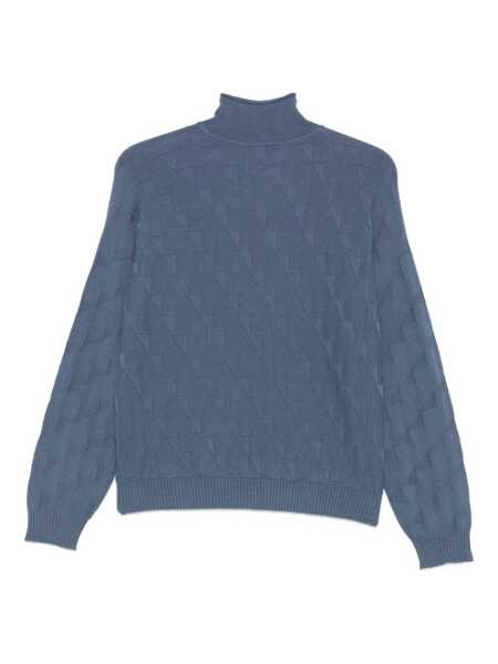 Pulovere EA7 Ea7 Emporio Armani High-Neck Sweater CLEAR BLUE Femei (BM 18769161) 2