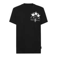 Topuri Philipp Plein Print And Patch T-Shirt Barbati