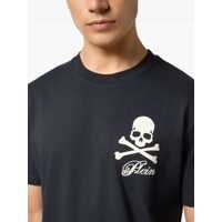 Tricouri Philipp Plein pentru Barbati - Tricouri Philipp Plein Philipp Plein Skull & Bones Print T-Shirt Black Barbati (BM 18769233) - B-mall.ro
