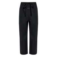 Pantaloni '70S' Dark Grey Pants With Logo Patch On The Front And Drawstring Waist In Wool Man Barbati