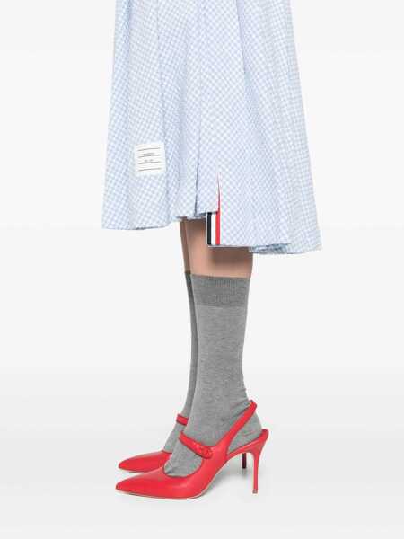 Fuste Thom Browne Thom Browne Pleated Tweed Skirt BLUE Femei (BM 18769323) 5