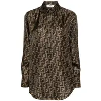 Camasi Fendi Ff Silk Shirt Femei