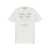 Golden Goose White Crewneck T-Shirt With Logo Lettering On The Front In Cotton Man WHITE