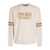 Golden Goose White Crewneck Sweatshirt With Logo Lettering On The Front In Cotton Man WHITE
