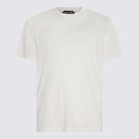 Tricouri Tom Ford Tom Ford White Cotton T-Shirt