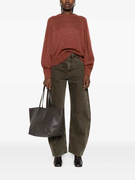 Pulovere Brunello Cucinelli Brunello Cucinelli Knitwear BROWN Femei (BM 18770640) 2