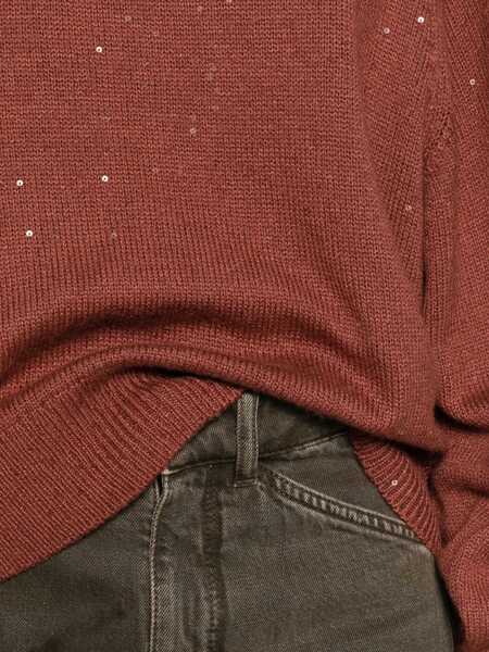 Pulovere Brunello Cucinelli Brunello Cucinelli Knitwear BROWN Femei (BM 18770640) 4