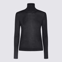 Pulovere Tom Ford Dark Blue Wool Knitwear Femei