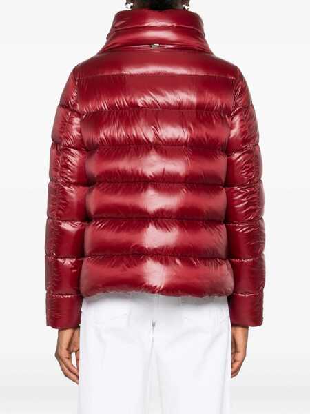 Paltoane Herno Herno Quilted High-Neck Down Jacket Red Femei (BM 18771132) 4