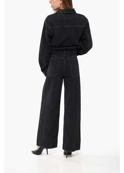 Rochii lungi AGOLDE Long Sleeved Denim Tane Jumpsuit Black Femei (BM 18773167) 3