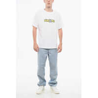 Tricouri Dime pentru Barbati - Tricouri Dime Cotton Crew-Neck T-Shirt With Print White Barbati (BM 18773182) - B-mall.ro