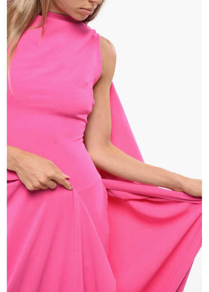 Rochii lungi SOLACE LONDON Bodycon Kaila Maxi Dress With Draped Embellishment Pink Femei (BM 18773188) 3