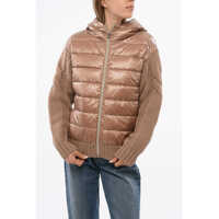 Pulovere Resort Full-Zip Wool Sweater With Quilted Detail Femei
