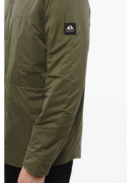Jachete Moose Knuckles Lightweight Jacket With Snap Buttons Green Barbati (BM 18773209) 3