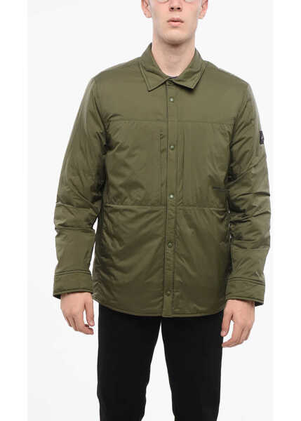 Jachete Moose Knuckles Lightweight Jacket With Snap Buttons Green Barbati (BM 18773209) 1