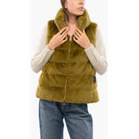 Jachete Herno Eco-Fur Vest With Quilted Lining