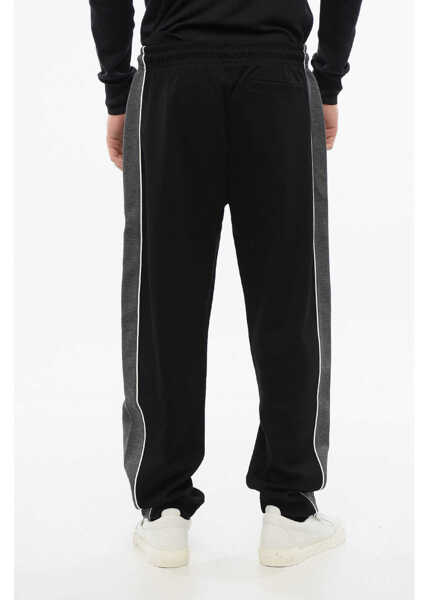 Pantaloni de trening EDENPARK Cotton Querelleur Joggers With Contrasting Side Bands Black Barbati (BM 18773245) 2
