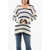 SEAFARER Striped Wool Blend Oversized Crew-Neck Sweater White