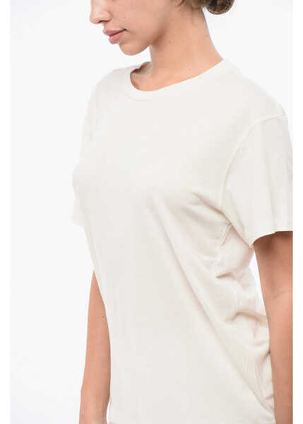 Tricouri Eterne Solid Color Crew-Neck T-Shirt White Femei (BM 18773269) 3