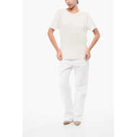 Imbracaminte Dama pagina 560 - Tricouri Eterne Solid Color Crew-Neck T-Shirt White Femei (BM 18773269) - B-mall.ro