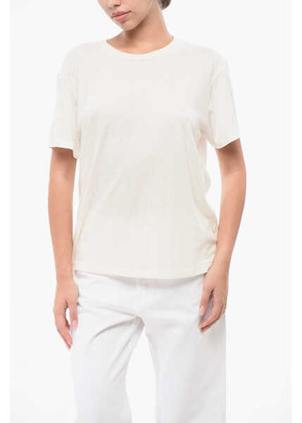 Tricouri Eterne Solid Color Crew-Neck T-Shirt White Femei (BM 18773269) 1