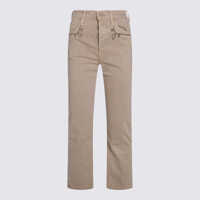 Blugi Mother Beige Cotton Jeans Femei