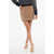 Gucci Twill Miniskirt Withton On Ton Logo Beige
