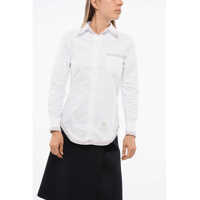 Camasi casual Oxford Cotton Shirt With Embroidery Femei