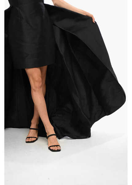 Rochii scurte SOLACE LONDON Strapless Trina Mini Dress With Maxi Draped Black Femei (BM 18774367) 3