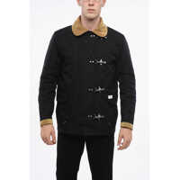 Jachete Fay Archive Padded Jacket With Suede Details And 4 Hook Closure