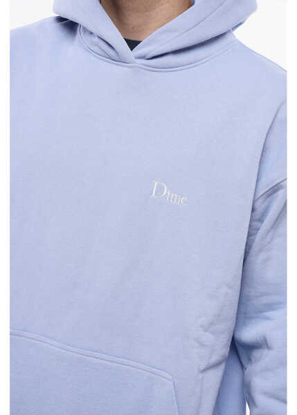 Bluze de trening Dime Fleceed-Cotton Hoodie With Patch Pocket Blue Barbati (BM 18774391) 3