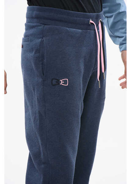Pantaloni de trening EDENPARK Fleeced-Cotton Excellentissime Joggers With Drawstring Waist Blue Barbati (BM 18774481) 3