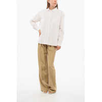 Imbracaminte SKALL STUDIO Dama - Camasi casual SKALL STUDIO Awning Striped May Shirt With Breasted Pocket Beige Femei (BM 18774508) - B-mall.ro