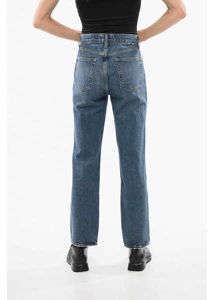 Blugi drepti AGOLDE Mid-Rise Waist Straight Leg Valen Jeans 19Cm Blue Femei (BM 18774535) 2