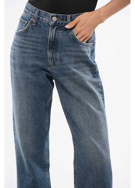 Blugi drepti AGOLDE Mid-Rise Waist Straight Leg Valen Jeans 19Cm Blue Femei (BM 18774535) 3