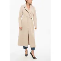 Paltoane Virgin Wool Maxi Coat With Belt Femei