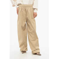 Pantaloni office High-Waist Cotton Pants Femei