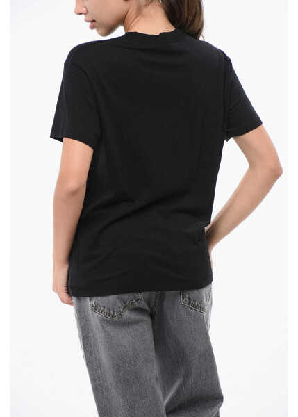 Tricouri Eterne Solid Color Crew-Neck T-Shirt Black Femei (BM 18774682) 2