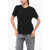 Eterne Solid Color Crew-Neck T-Shirt Black