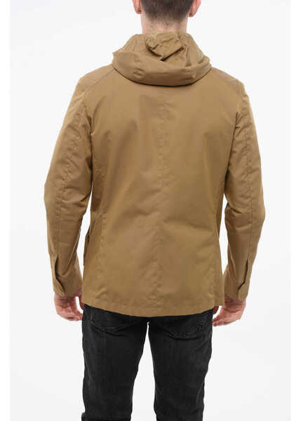 Jachete CORNELIANI Hooded Jacket With Hidden Placket Brown Barbati (BM 18774685) 2